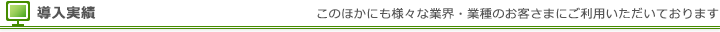 導入実績