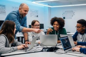 富士通ラーニングメディアの実践コース（集合/Live）ご利用イメージ