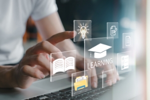 富士通ラーニングメディアの推奨コースパック（e講義動画）ご利用イメージ