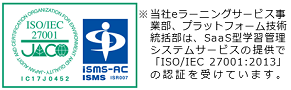 ISO/IEC27001:2013の認証