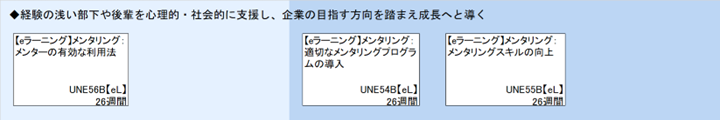 ◆経験の浅い部下や後輩を心理的・社会的に支援し、企業の目指す方向を踏まえ成長へと導く