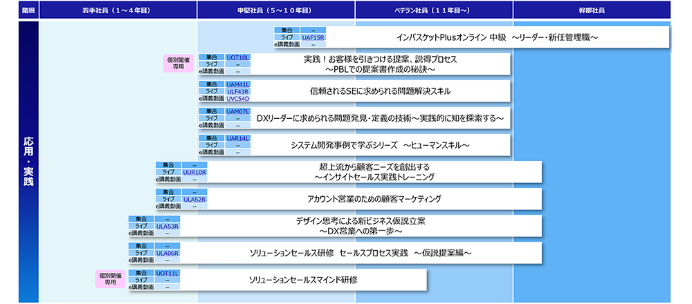 創造的な問題解決(応用・実践)コースマップ